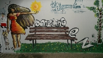 Bild: Neue Graffiti in der Denzlinger Bahnhofsunterführung